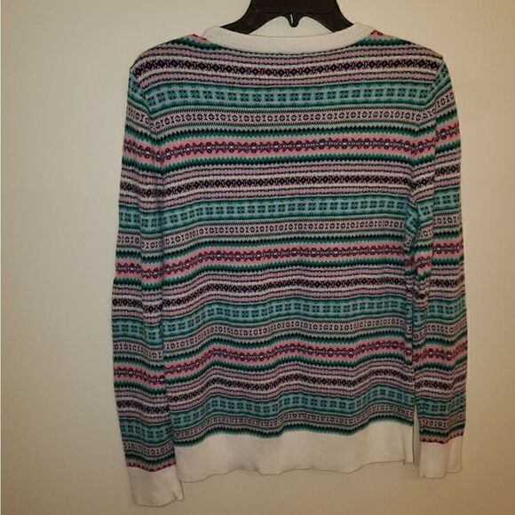 Talbots Lambs Wool Multicolor sweater M - Picture 6 of 9